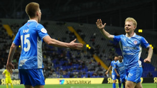 Игроки "Ордабасы" празднуют гол. Фото: ФК "Ордабасы"©