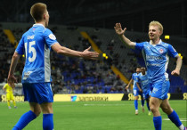 Игроки "Ордабасы" празднуют гол. Фото: ФК "Ордабасы"©