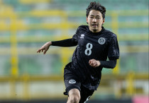 Даурен Жумат в сборной Казахстана. Фото: КФФ©