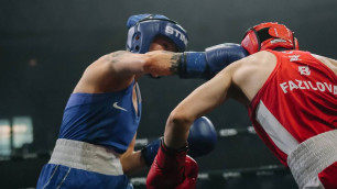 Назым Кызайбай (слева). Фото: Kazakhstan Boxing Federation©