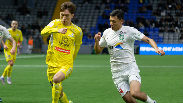 Нурали Жаксылык и Алмас Тюлюбай. Фото: ФК "Астана"©