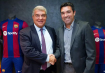 Жоан Лапорта и Деку. Фото: ©ФК "Барселона"