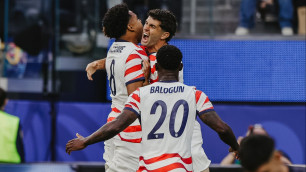 Футболисты сборной США празднуют гол. Фото: FB/U.S. Soccer©