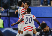 Футболисты сборной США празднуют гол. Фото: FB/U.S. Soccer©