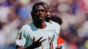 Усман Дембеле после хет-трика. Фото: instagram.com/equipedefrance©