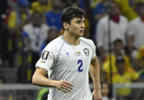 Абдукодир Хусанов в составе сборной Узбекистана на ЧМ-2026. ©Uzbekistan Football Association