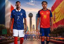 Афиша матча Франция - Испания. Фото: IG/equipedefrance©