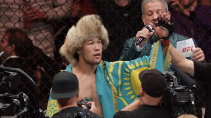 Шавкат Рахмонов в октагоне UFC. ©Vesti.kz/Турар Казангапов
