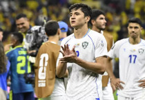 Абдукодир Хусанов в составе сборной Узбекистана на ЧМ-2026. ©Uzbekistan Football Association
