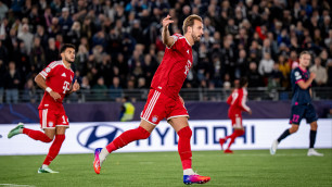 Харри Кейн в матче Лиги чемпионов "Викинг" - "Бавария". Фото: ©S. Stingl/FC Bayern via Getty Images