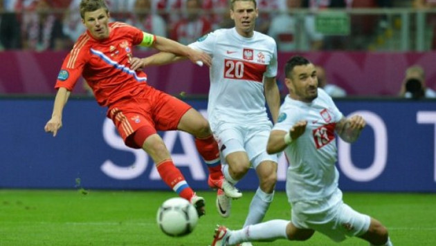 Сборные России и Польши сыграли вничью на Евро-2012