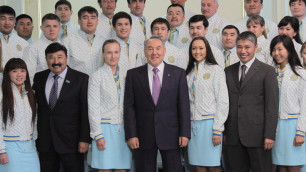 Нурсултан Назарбаев принял казахстанских олимпийцев. Фото Даниал Окасов©