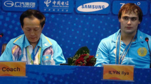 Алексей Ни (слева) и двукратный олимпийский чемпион Илья Ильин. Фото с сайта wfrk.kz