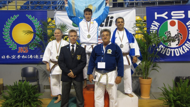 Казахстанский каратист впервые стал чемпионом Европы