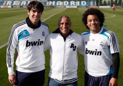 Кака, Карлос и Марсело. Фото с официального сайта "Реала"