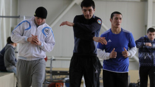 Разминка боксеров Astana Arlans. Фото Vesti.kz©. Владимир Дмитриев