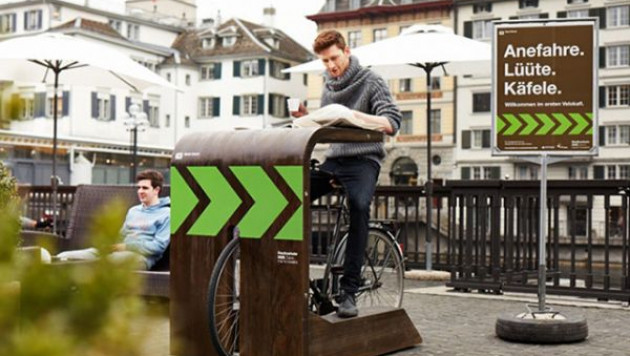 В Швейцарии открылось первое в мире велокафе