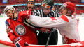 Эпизод матча сборных Норвегии и Дании. Фото с сайта iihf.com