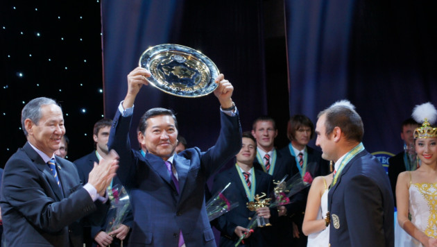 Премьер-министр Казахстана присутствует на матче "Шахтер" - "Скендербеу"