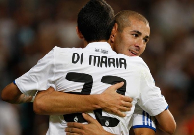 Карим Бензема и Анхель Ди Мария. Фото с сайта "Реала"