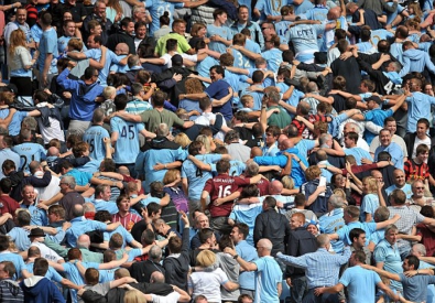 Акция протеста фанатов "Манчестер Сити". Фото ©Ian Hodgson