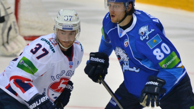 Николай Антропов забросил первую шайбу в сезоне за "Барыс"