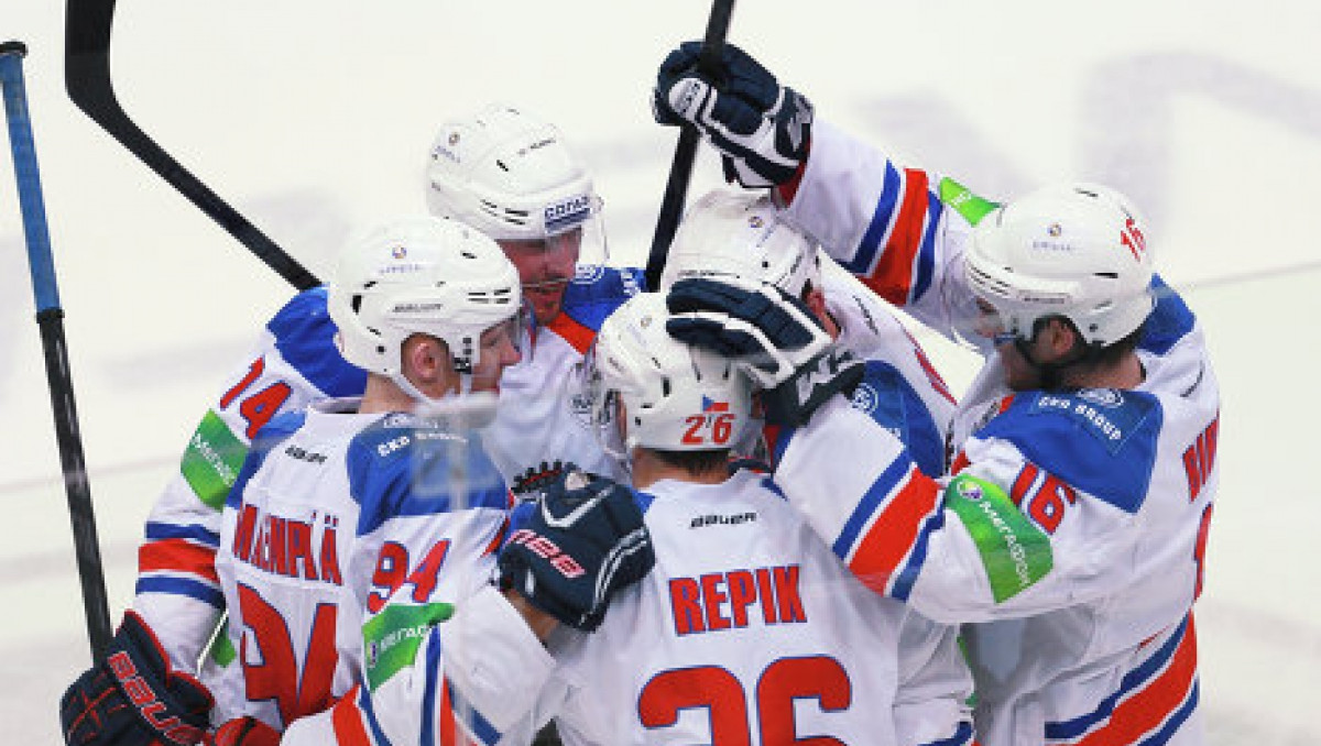 "Лев" забросил семь безответных шайб "Словану" в матче чемпионата КХЛ