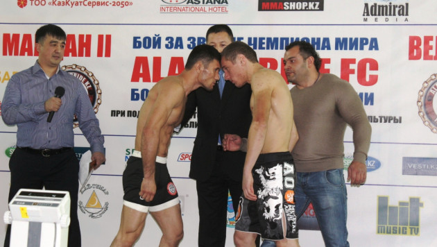 Ержан Естанов из Alash Pride победил Аслана Шаова на турнире в Алматы