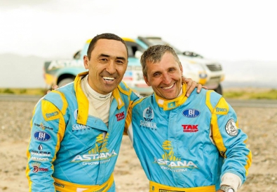 Айдын Рахимбаев и Владимир Демьяненко. Фото пресс-службы Astana Motorsports