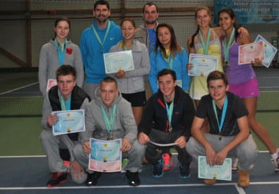 Победители чемпионата Казахстана по теннису. Фото предоставлено пресс-службой Федерации тенниса РК