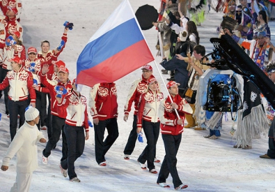 Российская олимпийская команда на Олимпийских играх в Ванкувере. Фото с сайта vdmsti.ru