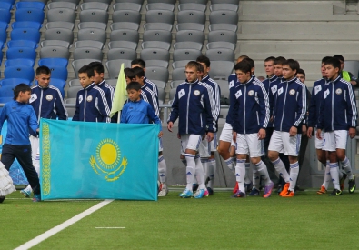 Игроки юношеской сборной Казахстана. Фото с сайта ФФК