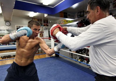 Геннадий Головкин и Абель Санчес. Фото с сайта proboxing-fans.com