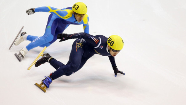 Казахстанские шорт-трекисты не прошли в 1/4 финала в забеге на 500 метров на Олимпиаде