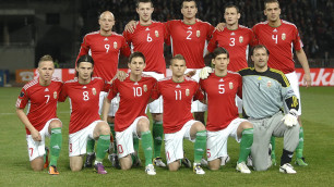 Футболисты сборной Венгрии. Фото с сайта ffk.kz