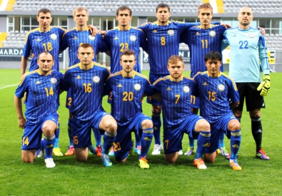 Футболисты сборной Казахстана. Фото с сайта ФФК