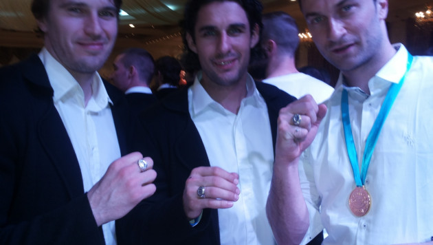 Все члены "Сарыарки" по примеру НХЛ получили клубные кольца 