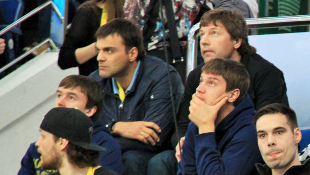 Сборная Казахстана по хоккею посетила матч Россия - Швейцария