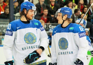 Хоккеисты сборной Казахстана. Фото с сайта icehockey.kz