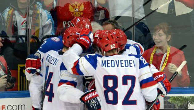 Сборная России выиграла шестой подряд матч на ЧМ по хоккею