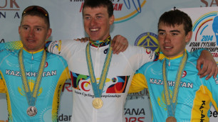 В гонке победили сильнейшие - казахстанский велогонщик Григорий Штейн