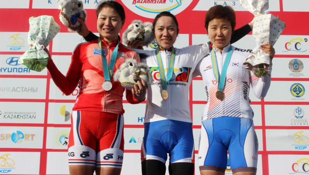 Казахстан остался без медалей в элитной женской гонке чемпионата Азии по велоспорту 