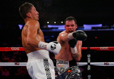 Геннадий Головкин и Дэниэл Гил. Фото с сайта boxingscene.com