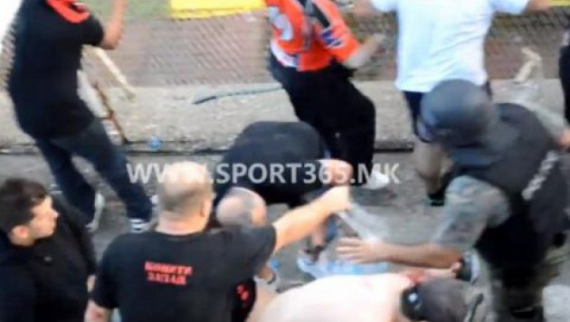 Македонскому болельщику оторвало руку взрывом гранаты во время матча