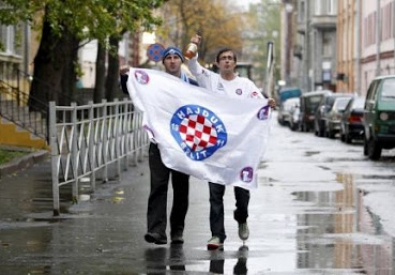 Фанаты "хХайдука". Фото с сайта croatiansports.com