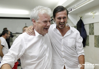 Марин Брбич (слева) с Артемом Милевским. Фото с официального сайта ФК "Хайдук"