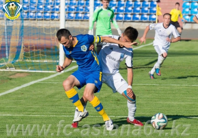 Игровой момент матча "Астана-1964" - "Байтерек". Фото с сайта fc-astana64.kz