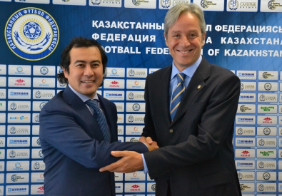 Аллен Чайжунусов (слева) и Маттео Трефолони. Фото пресс-службы ФФК