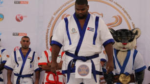 Самым тяжелым участником "Алем Барысы" стал борец из Кубы весом в 161 килограмм