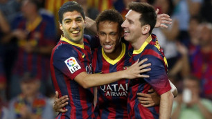 Суарес, Месси и Неймар сыграют в нападении "Барселоны" в матче с "Реалом"